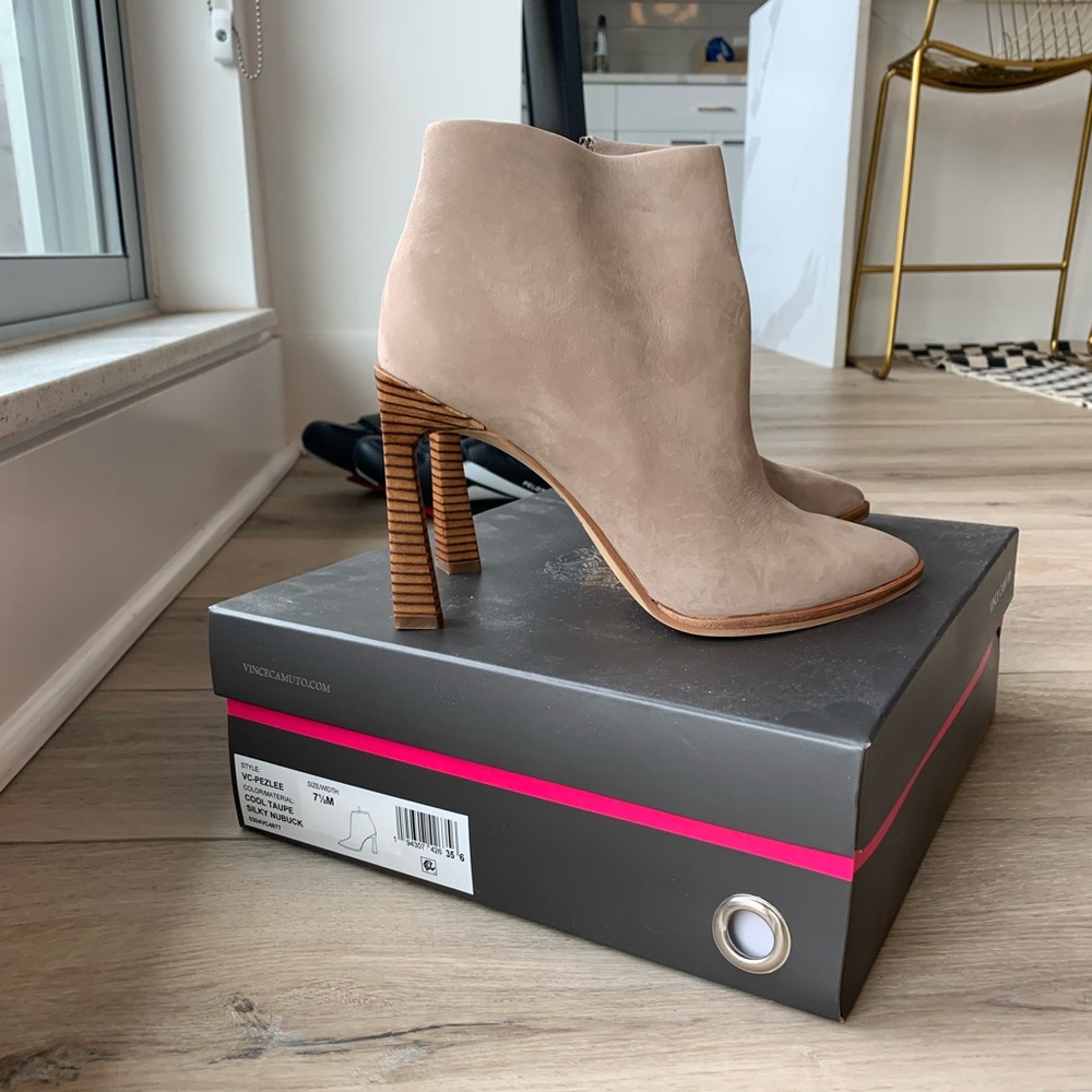 Brand new Vince Camuto Pezlee bootie. Size 7.5 m